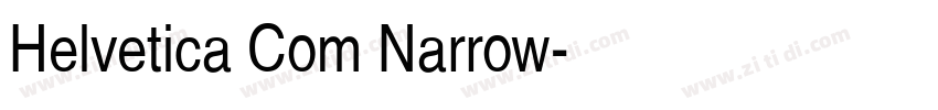 Helvetica Com Narrow字体转换